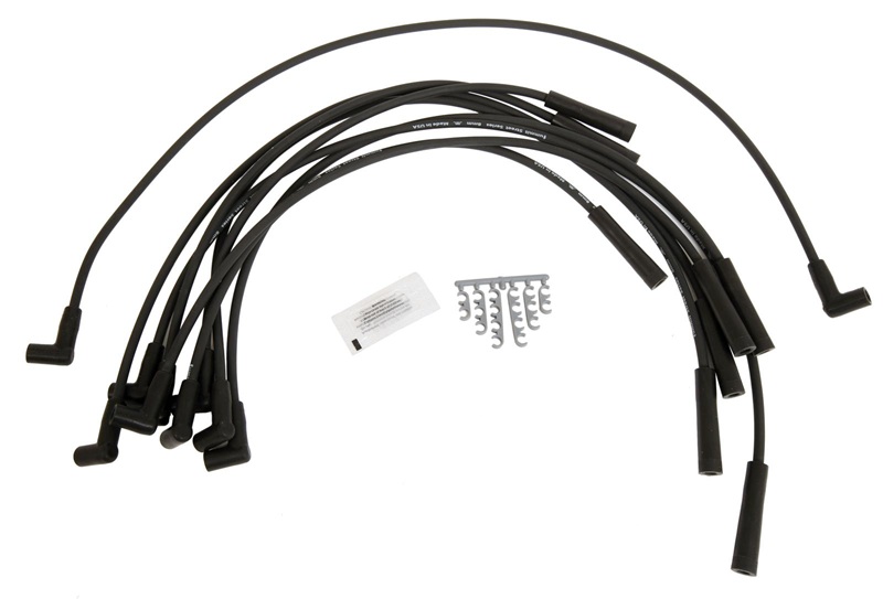 Street Strip Black 8mm 500 Ohm Ignition Wires 90-03 Mopar V8